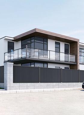 厂家铝合金围墙护栏 别墅小区院墙栅栏家用阳台栏杆庭院院子围栏