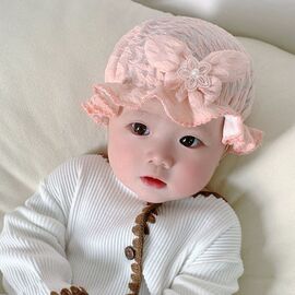 婴儿帽超萌春秋薄款可爱公主风女宝宝，帽子渔夫帽夏季公主帽潮