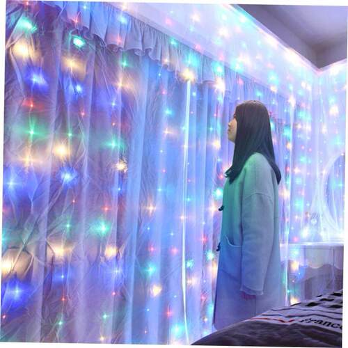 Christmas Decoration for Home 3m Curtain String Light Flash