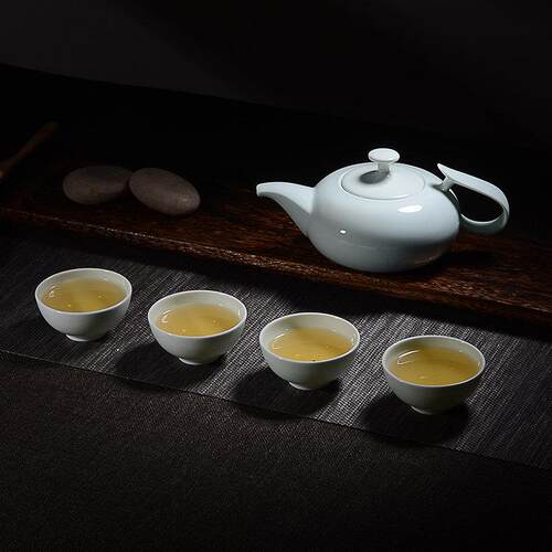 华光国瓷青瓷功夫茶具套组高档整套家用办公茶壶茶具送礼亭峰翠山