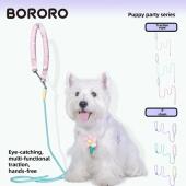 Bororo幼犬牵引绳P绳专用行走犬炼条中小型犬防爆炼条