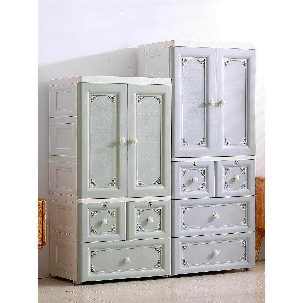 桦崟儿童衣 柜 简易家用卧室宝宝婴儿衣服收纳 柜 加厚小衣橱玩具储物 柜 子摆件饰品床笠拉车,3C数码配件,直播专用支架,淘宝优惠券,粉丝福利购,淘宝优惠卷