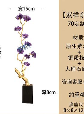 正品壁迎客松摆件客玄关走廊龛轻奢细高厅级感新中式竖高长艺术装