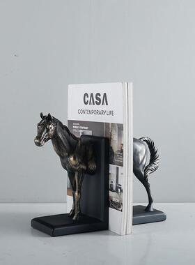 新中式复古GD-A1308树脂柜马靠头书档摆件书书书桌创房意动物书装