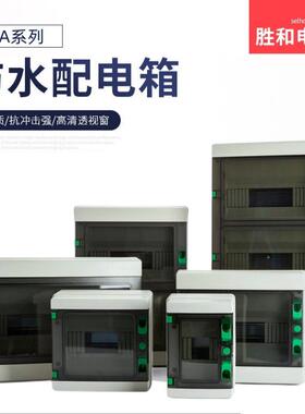 HA防水空开盒子户外配电箱室外防雨塑料空气开关盒明装家用电闸