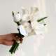高级感网红旅拍白色郁金香手捧花新娘结婚庆仿真假花束绣球马蹄莲