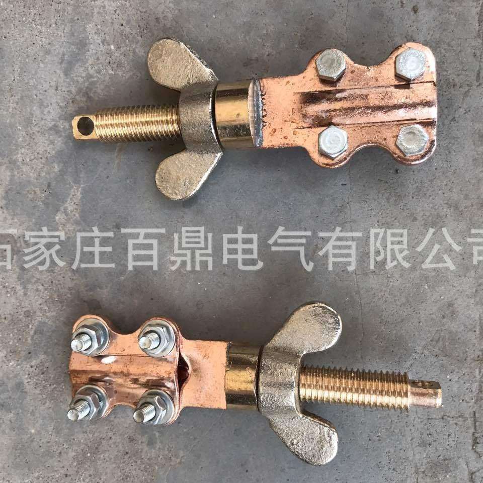 接地线临时接地桩/五防锁线夹/百鼎高压接地线临时接地误防锁具
