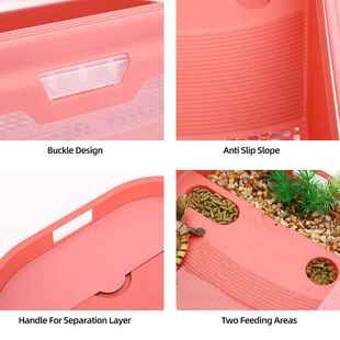 懒人新款大型饲养盒巴西龟专用缸特大号生态缸乌龟缸养殖晒台鱼缸