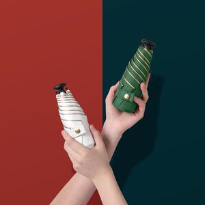 新款遮阳金五折骨金胶拇指伞防晒太阳伞迷你口袋伞