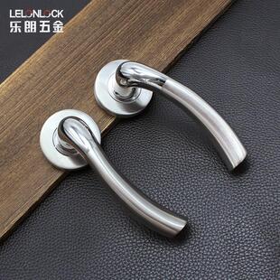 新中式 门锁室内卧室实木门锁具房门锁门把手防盗静音分体锁