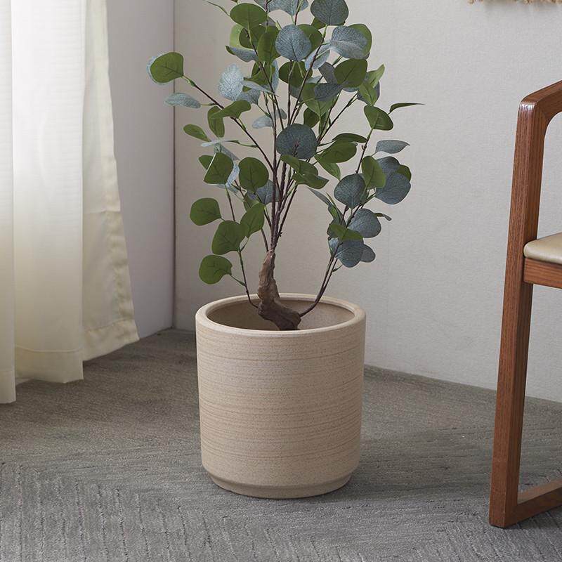 简约北欧圆口陶瓷花盆大号落地绿植摆件家用办公透气实用花盆装饰,鲜花速递/花卉仿真/绿植园艺,花盆,淘宝优惠券,粉丝福利购,淘宝优惠卷