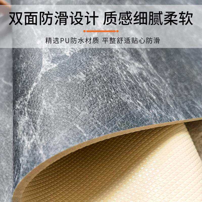 大理石纹厨房专用地垫防滑防油可擦免洗地毯L型地面铺垫耐脏脚垫