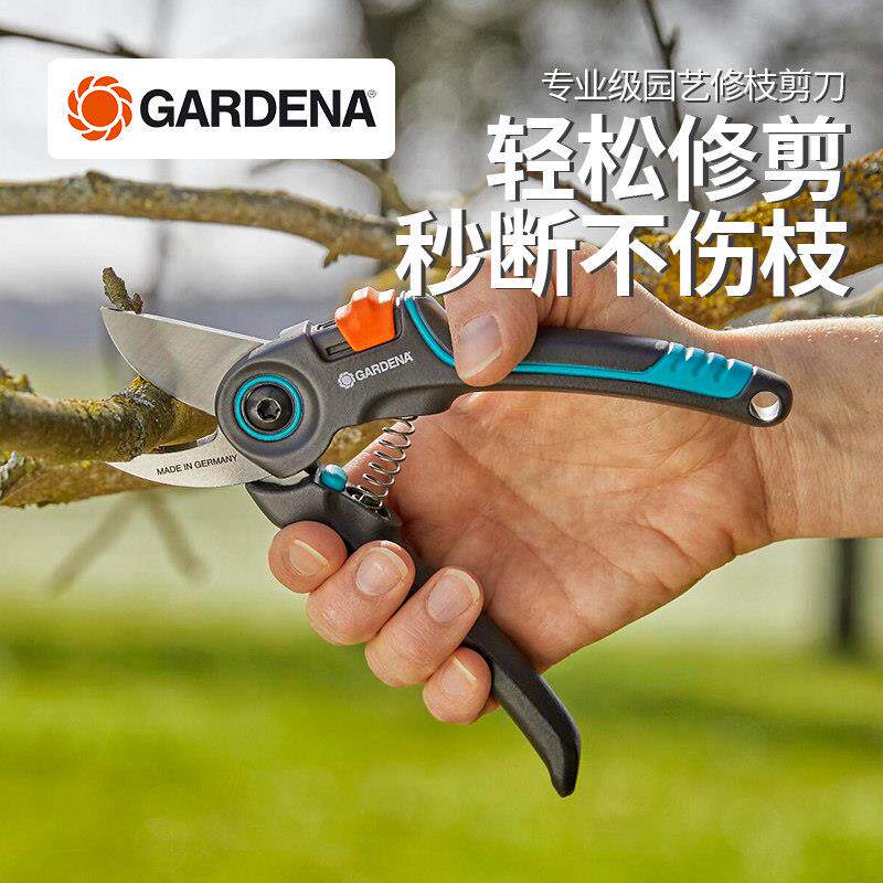 枝德国进口嘉丁修拿专业园艺枝剪 园剪林果树剪剪专用盆景花艺刀