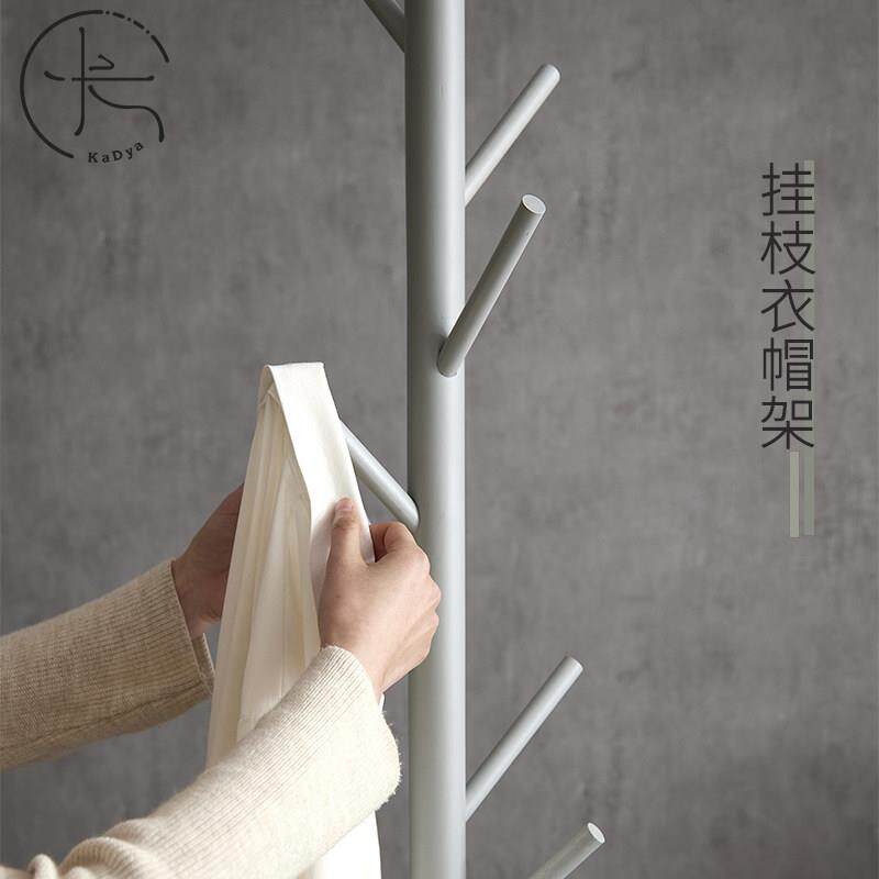 衣架落地卧室衣帽架家用银色北欧客厅简约立式衣服架子杆挂衣架