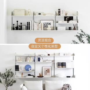 墙上书架架隔板置物架板壁挂轨道vi咨询客服tsoe606一字支壁挂书