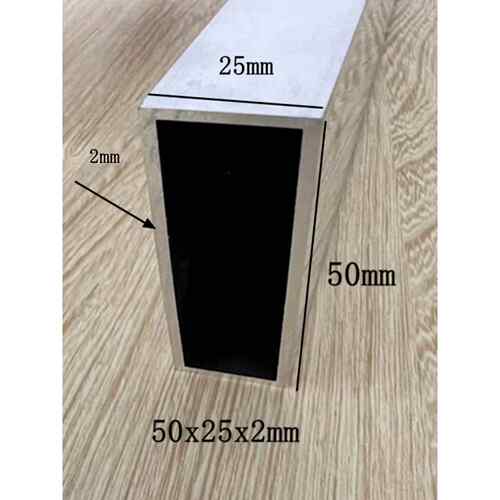 加厚铝合金方管靠尺25x50 25x60 25x76x2mm冲筋地砖找平直尺刮杠