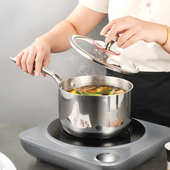 厂家直销304不锈钢双层蒸锅批发锅具套装 辅食锅家用奶锅加厚汤锅