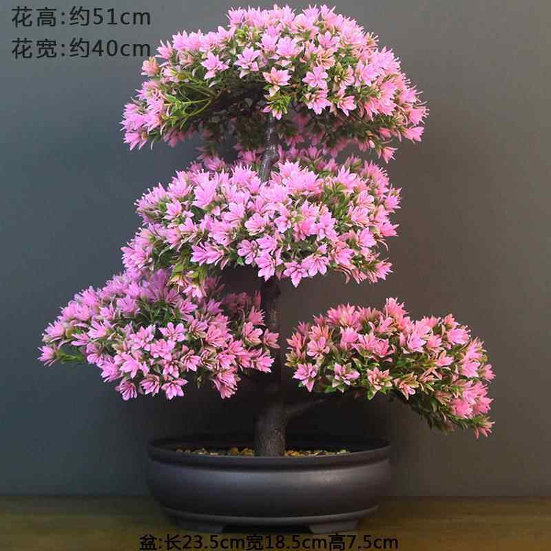 仿真绿植假客厅新款景饰塑料花电厂家直供视柜酒柜盆装花摆花迎客