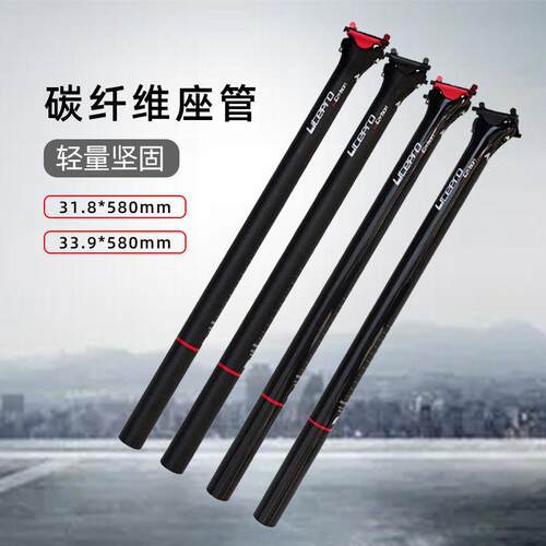 litepro 折叠自行车碳纤维一体座管A65碳纤维坐杆单车412座管配