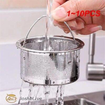 1~10PCS Stainless Steel Kitchen Sink Strainer Plug Close