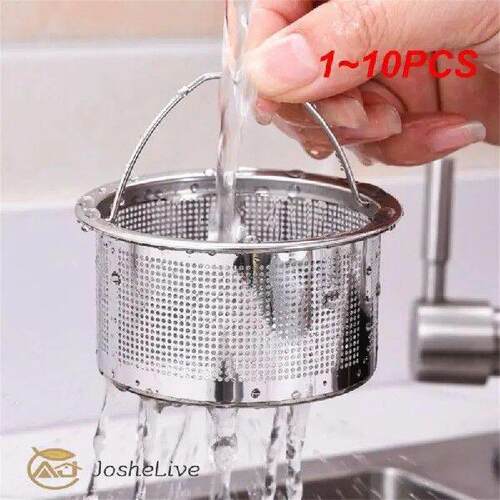 1~10PCS Stainless Steel Kitchen Sink Strainer Plug Close