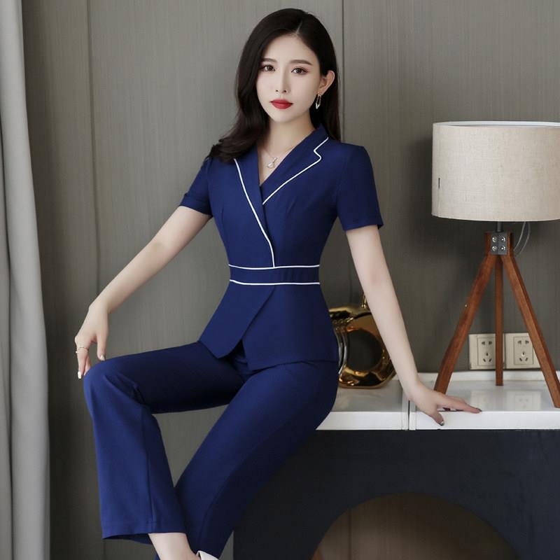 足浴足疗工服2025年新款空姐服装女性感养生馆足疗师工作服遮肚子