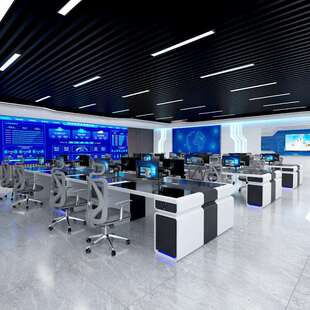 烤漆监控台指挥台会议桌中心控制台操作台安防调度网络工作台