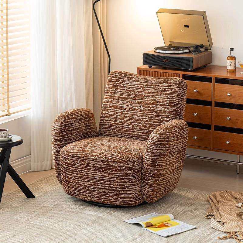 中古风贝拉可旋转休闲椅单人沙发大小户型客厅家用设计师款靠背椅