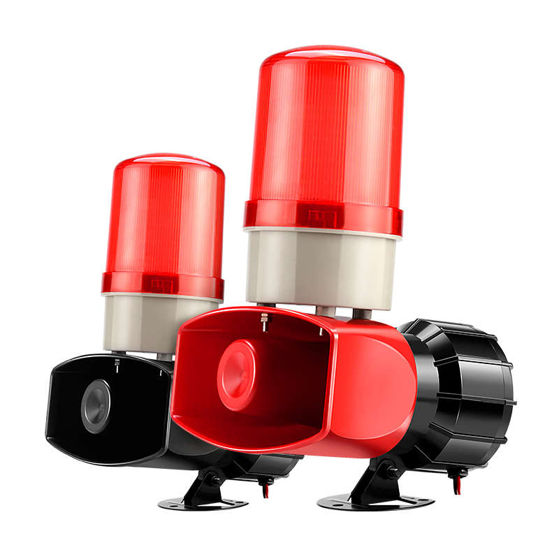 声光报警器喇叭220V工业大功率led警示灯24V高分贝无线遥控警报12
