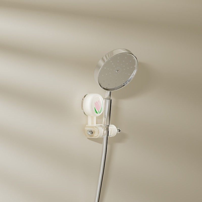 郁金香花洒架家用免打孔淋浴喷头支架吸盘底座儿童浴室固定器挂座,家装主材,花洒支架,淘宝优惠券,粉丝福利购,淘宝优惠卷