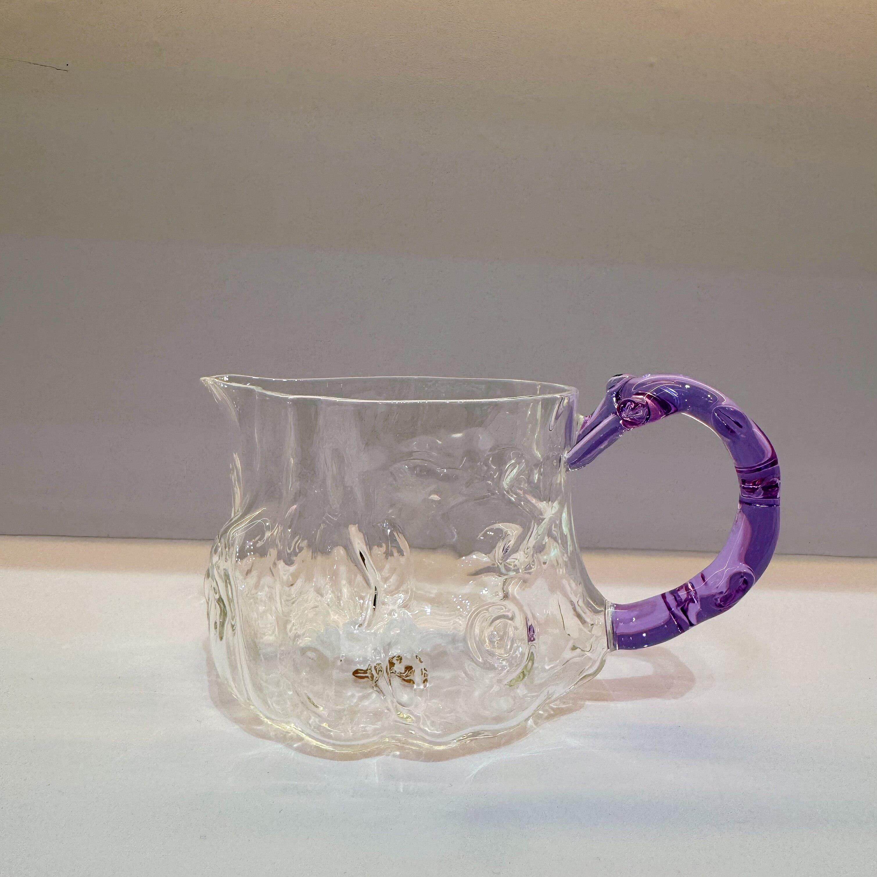 禾墨新款树桩公道杯供春茶海高颜值高硼硅玻璃公道杯高档茶水茶器