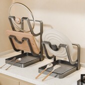 锅盖架厨房收纳架多功能锅盖架台面置物架锅具收纳神器家用整理架