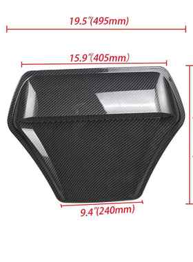 跨境汽车改装品引UBT擎盖假出风口风亮黑色装饰口个性碳纹车用身