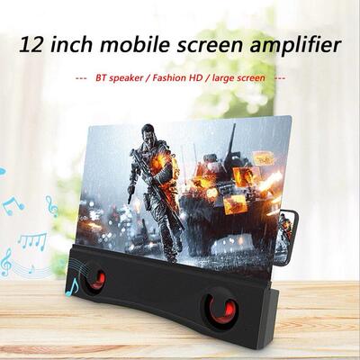 12 inch HD 3D Mobile Phone Screen Amplifier Phone Support wi