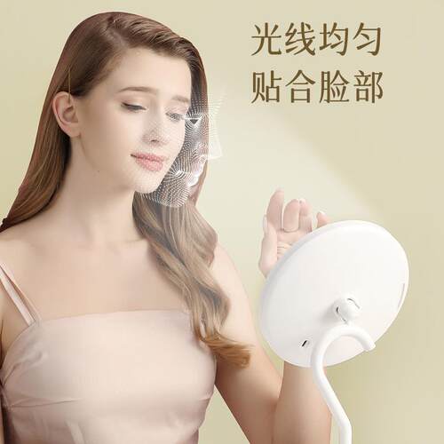 化妆镜带灯家用led镜子学生宿舍办公室台式桌面梳妆镜便携超高清