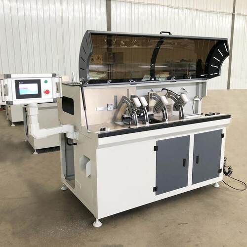 铝型材数控送料切割锯断桥铝门窗设备500全自动数控角码切割锯