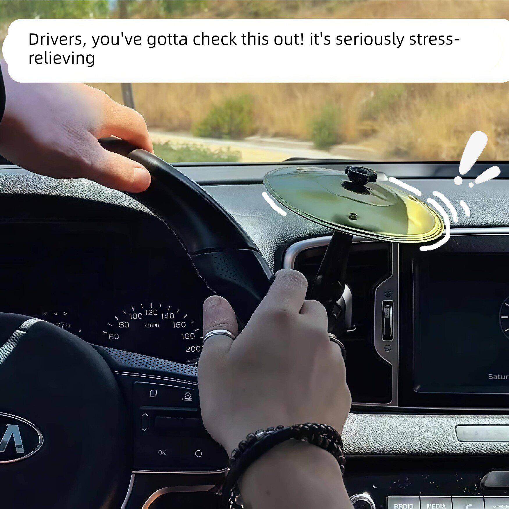 车载架子鼓便携手拍镲片吊镲饰品中控台解压道具出风口手敲击锣片