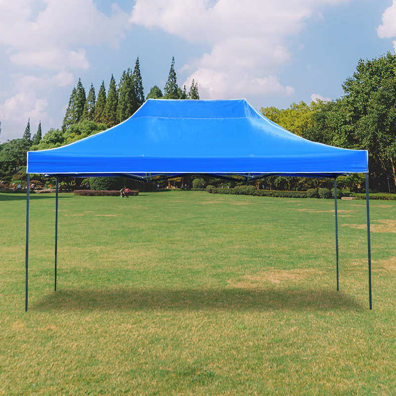 批发3*4.5帐广告篷 双顶四角户外广告展览帐篷 logo图案太阳伞蓬