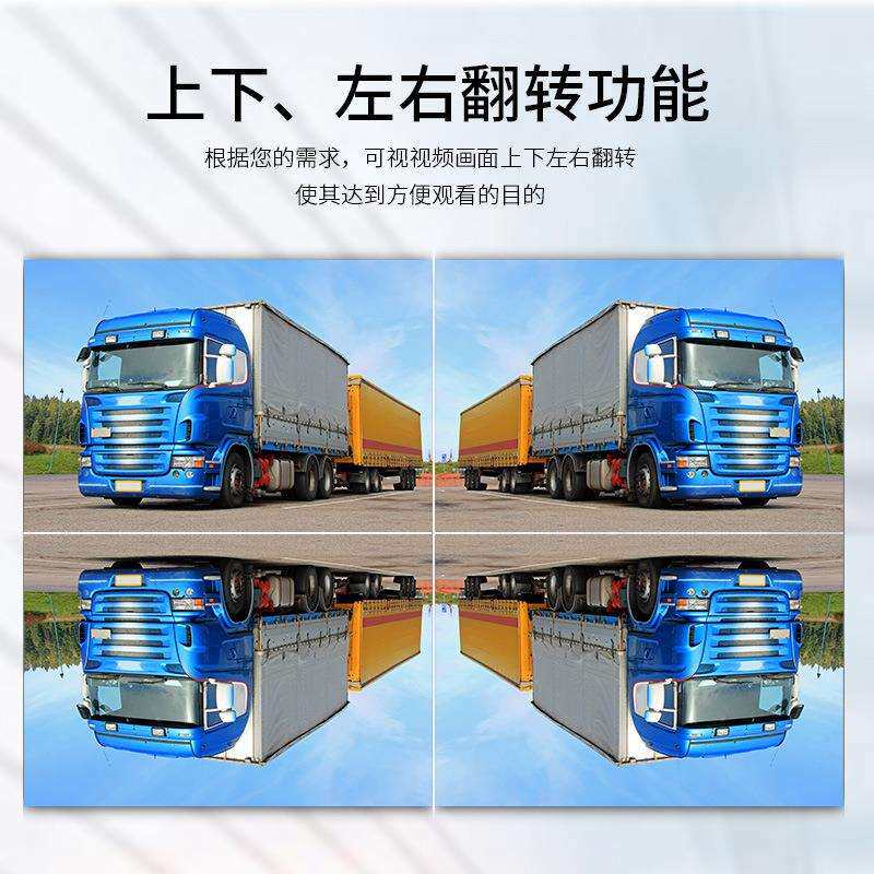 AHD 7寸高清车载液晶显示器 IPS屏 EMC认证 港口堆高机 装载机