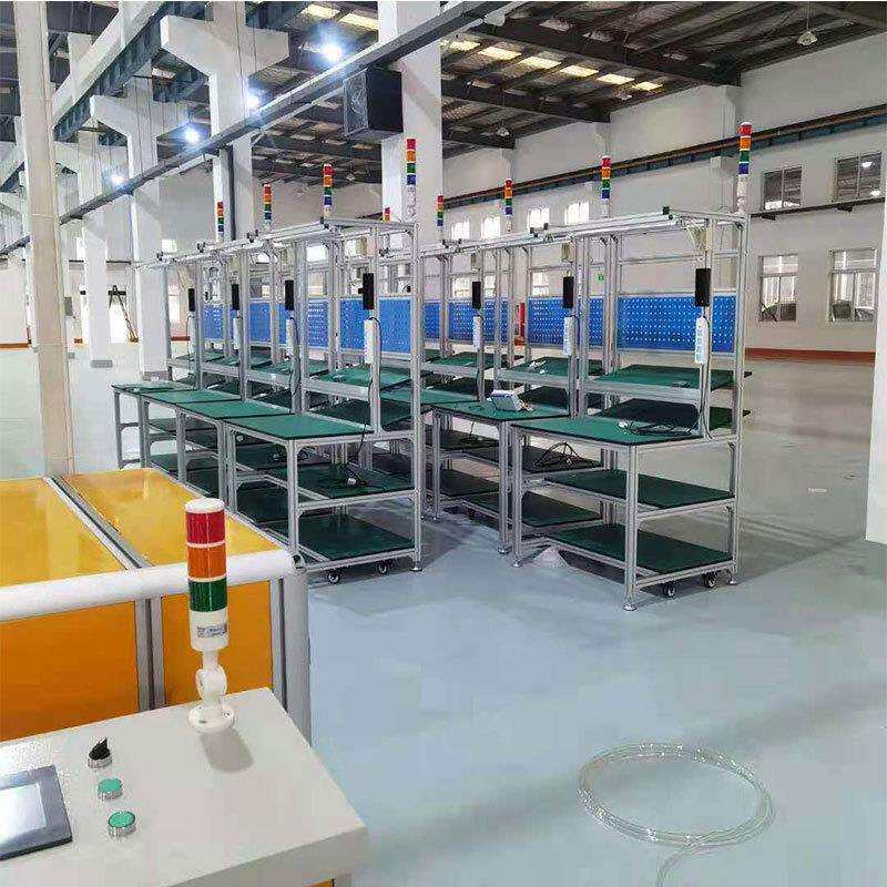 防静电作业台物料放置工作台防静电带灯返修台物料周转车周转小车