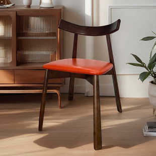 风格实木耐磨皮意包高品质式餐生锈不耐磨北欧结构餐椅软椅经典