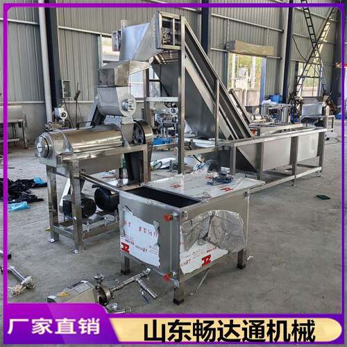 大型工业果蔬洗榨汁机生姜萝卜破碎打汁机 1.5T柠檬柑橘榨汁设备