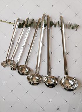 一体定量汤勺计量勺不锈钢盎司勺5/7/10/20/25/30/40/45/60/100cc