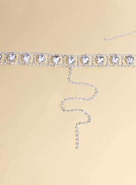 Jewelry long gem neck necklace dress accessories fashion dia