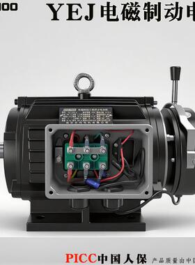 YEJ80M/90L/100/112M/132S/160L/180电磁制动电机三相380v机械