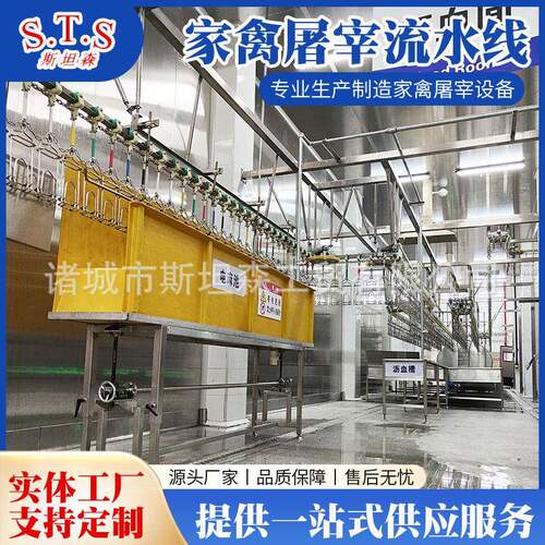 鸡鸭鹅全自动宰杀线家禽屠宰设备厂家自动杀鸡设备厂家