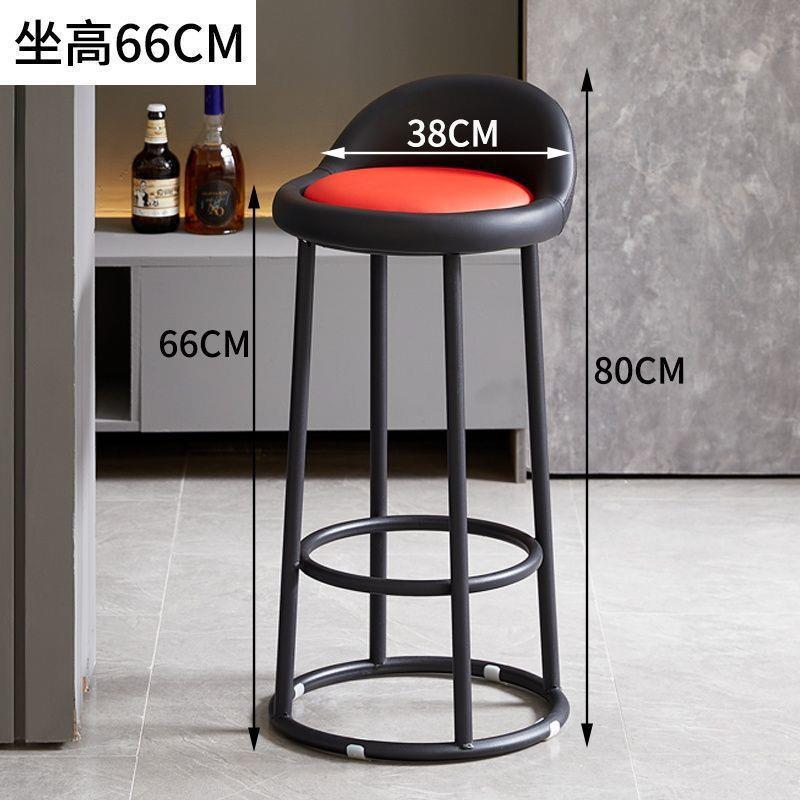 特厚铁艺椅凳简子AL100660约圆环凳高脚凳家用靠背子吧台凳成人三