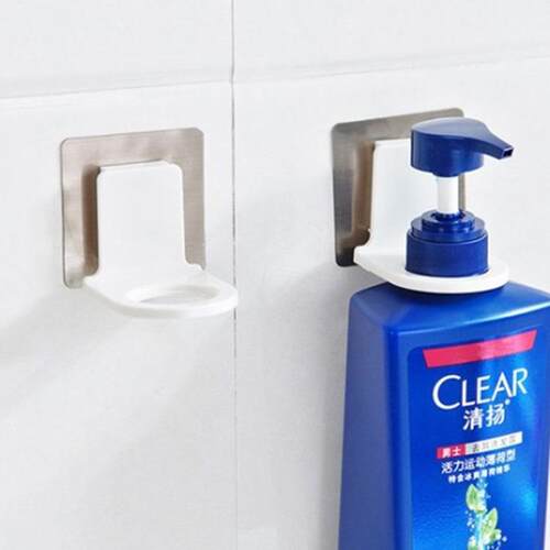 No-drill shower gel holder, wall-mounted bathroom shampoo ra