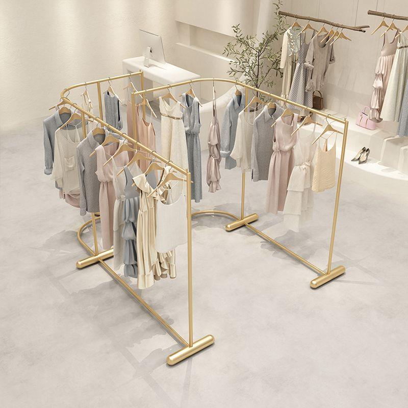 服装店中岛展示架落地式转角创意女装店中间陈列2024新款轻奢