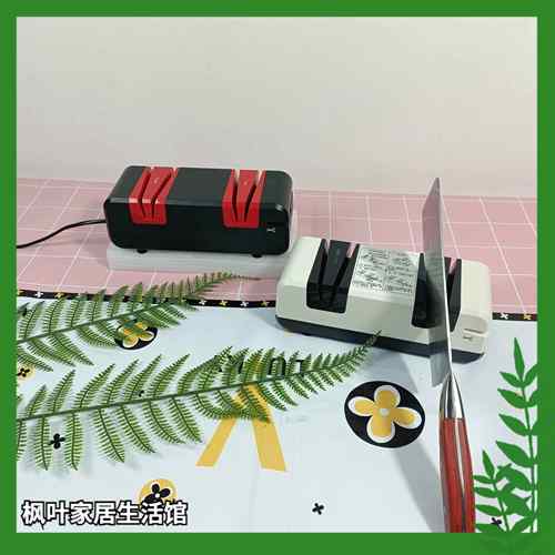 110V220V家用磨刀机器四槽多功能厨房菜刀快速磨刀器美欧规小家电